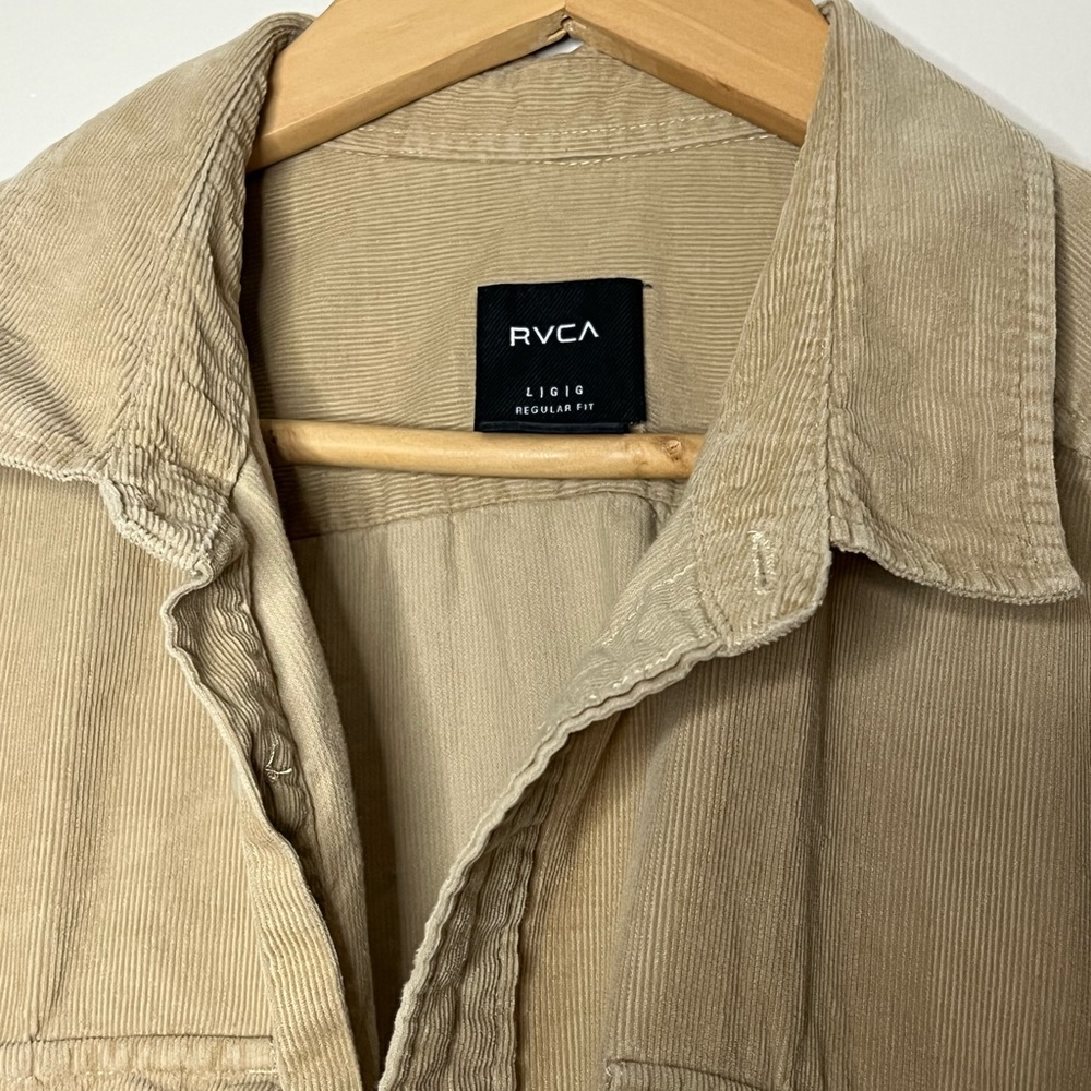 RVCA Corduroy Long Sleeve Button-up
